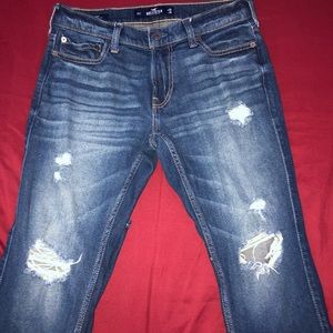 Hollister Dark Blue Mens Jeans
